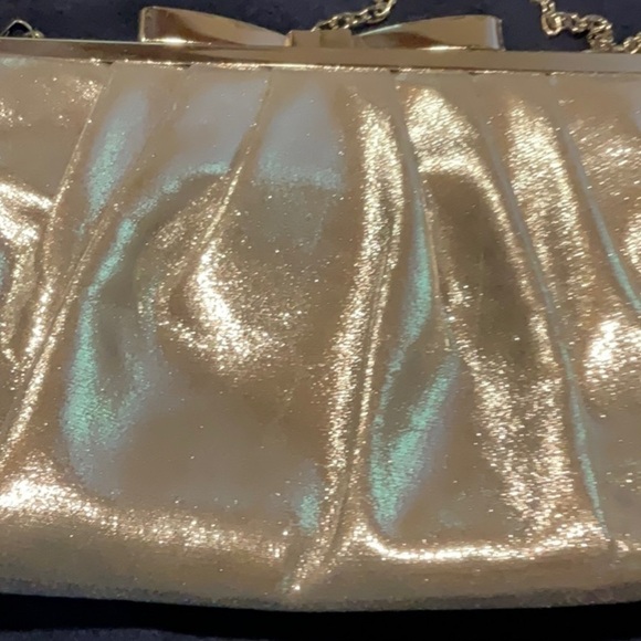 SPARKLY Silver Evening Bag with Chain Strap - Picture 6 of 6
